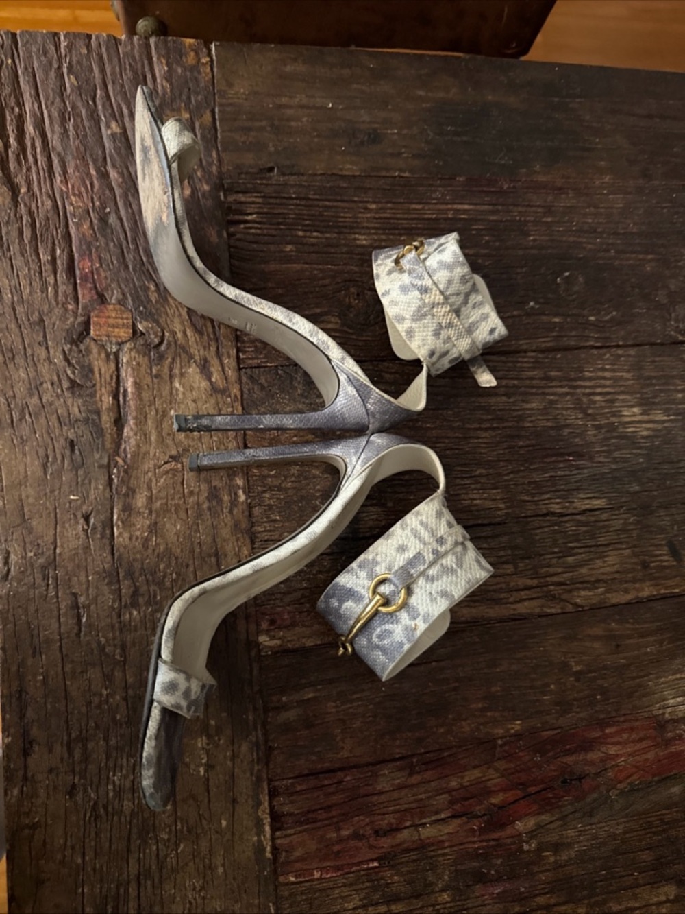 Gucci Ursula Python Ankle Strap Sandal - Picture 11 of 11